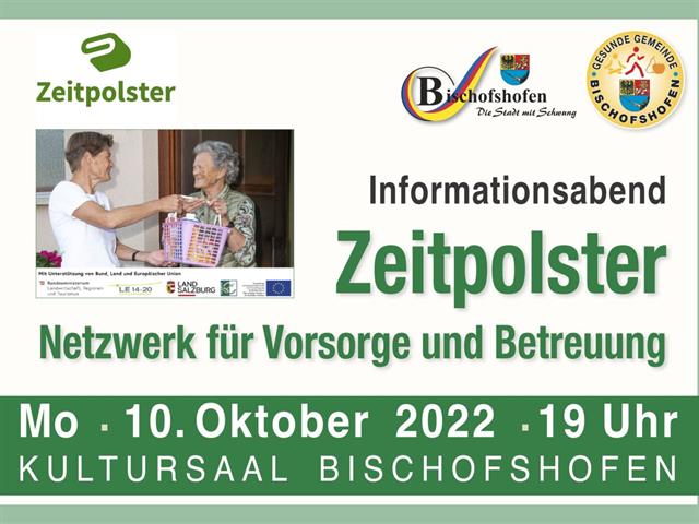 Zeitpolster - Informationsabend - Plakat