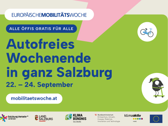 Alle Öffis gratis für alle im Land Salzburg von 22. bis 24. September 2023