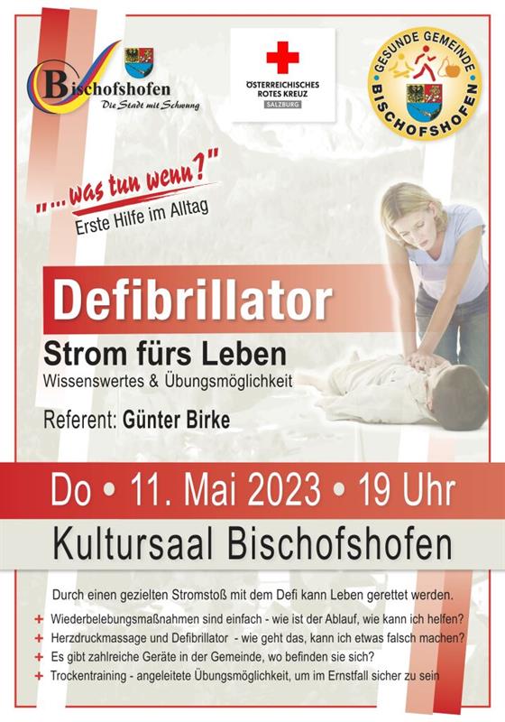Gesunde-Gemeinde-Vortrag "Defibrillator - Strom fürs Leben"
