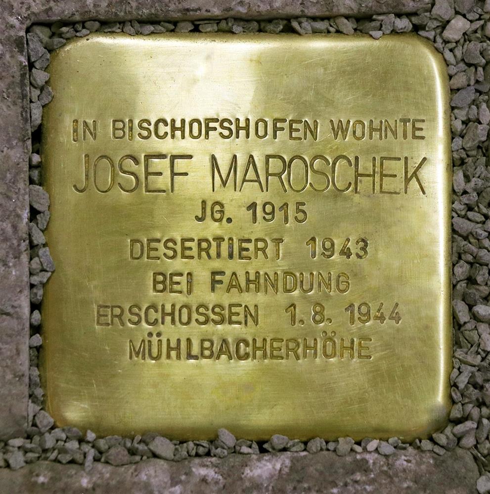 Stolperstein - Josef Maroschek