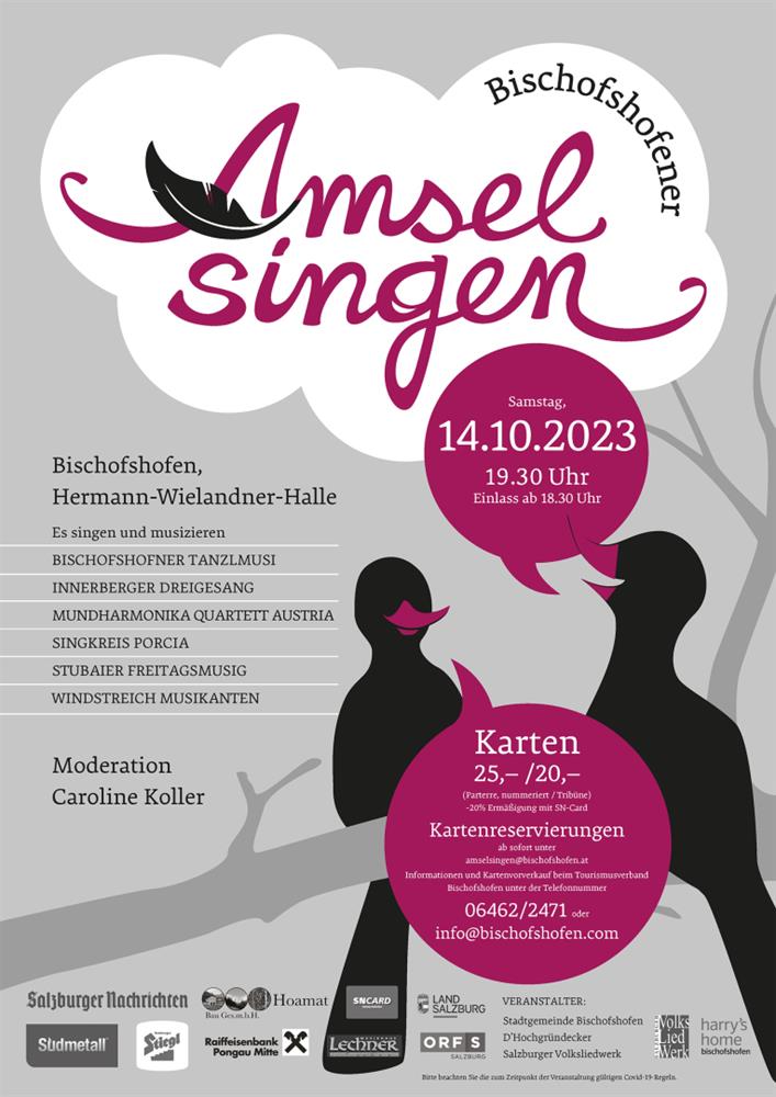Bischofshofener Amselsingen - Plakat